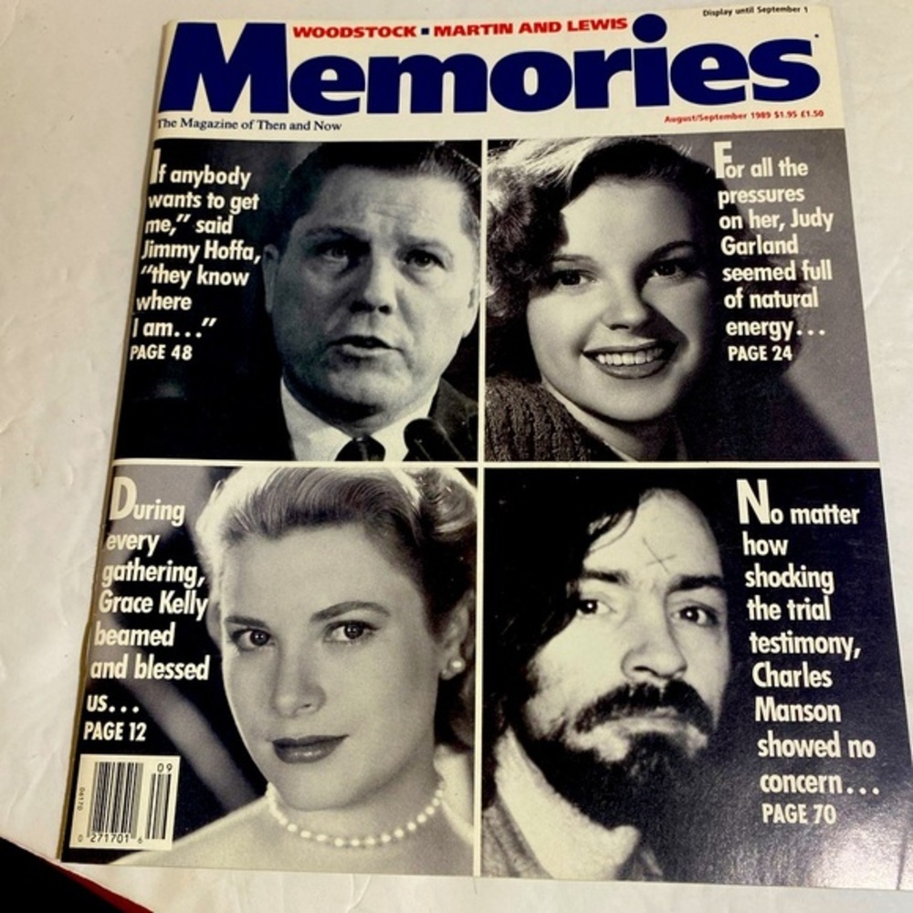 Memories Magazine August September 1989